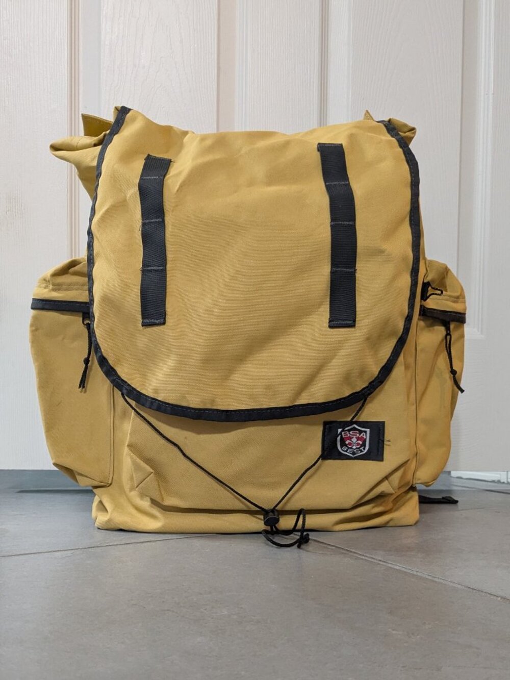 Vintage 90s BSA Best Tan Canvas Backpack - Official Boy Scouts Gear